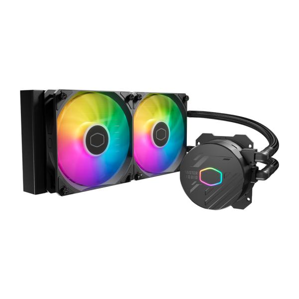 Cooler master mlw-d24m-a18pa-r1 masterliquid 240 core ii argb, 280mm radiator, 2x 120mm, argb2 gen 2