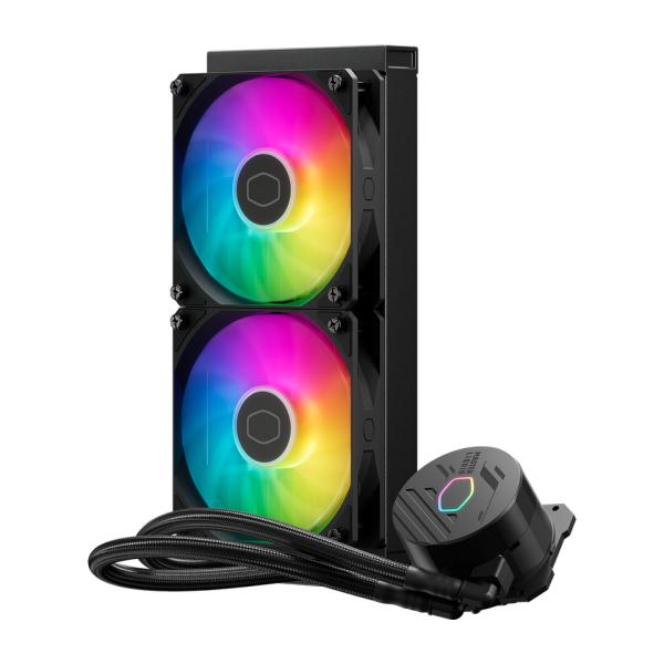Cooler master mlw-d24m-a18pa-r1 masterliquid 240 core ii argb, 280mm radiator, 2x 120mm, argb2 gen 2