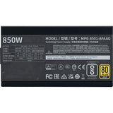 Cooler master mpe-8501-afaag-3eeu mwe gold 850 v2 atx3.1 black, 850w, 90% @typ, 120mm, 4x pcie 6+2