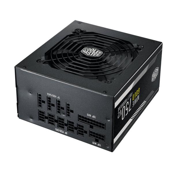 Cooler master mpe-7501-afaag-3eeu mwe gold 750 v2 atx3.1, 750w, 90% @typical, fully modular, 120mm