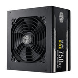 Cooler master mpe-7501-afaag-3eeu mwe gold 750 v2 atx3.1, 750w, 90% @typical, fully modular, 120mm