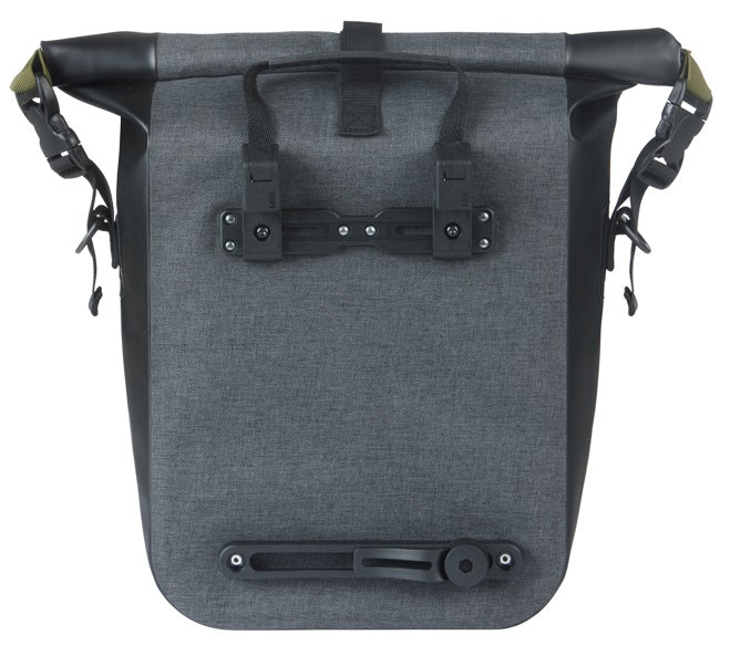 Basil enkele tas navigator storm m mik 12-15l 14 x 25 x 36 cm - zwart