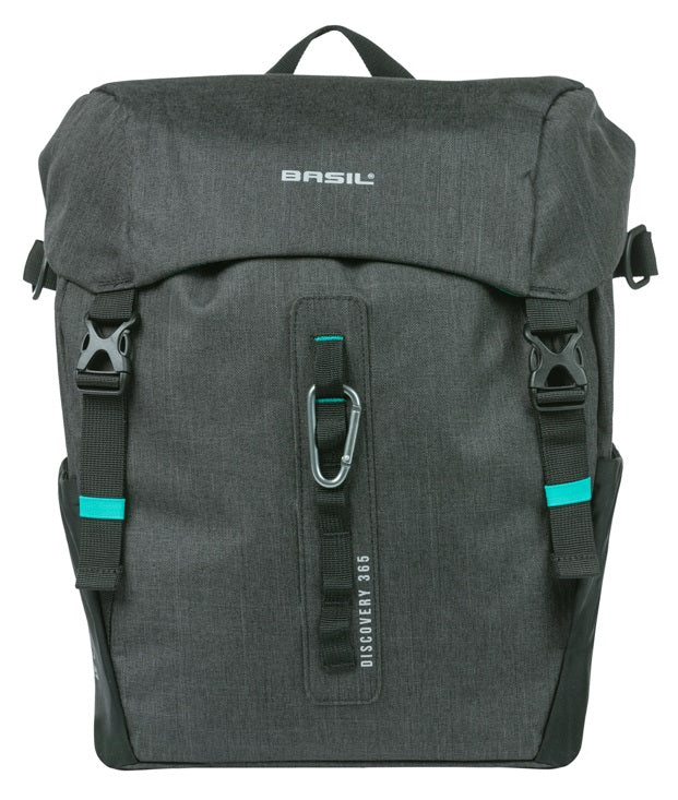 Basil enkele tas discovery 365d l mik 20l 15 x 23 x 35 cm - zwart