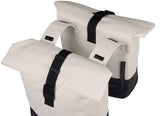 Basil tas cove dubbel wit zwart | 32l
