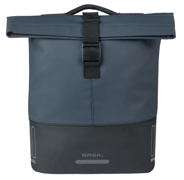 Basil tas cove dubbel blauw zwart | mik | 32l