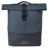 Basil tas cove dubbel blauw zwart | mik | 32l