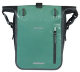Basil enkele fietstas rivo m tarpaulin mik 12-15l 14 x 25 x 38 cm - groen zwart