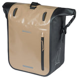 Basil enkele fietstas rivo m tarpaulin mik 12-15l 14 x 25 x 38 cm - zand zwart