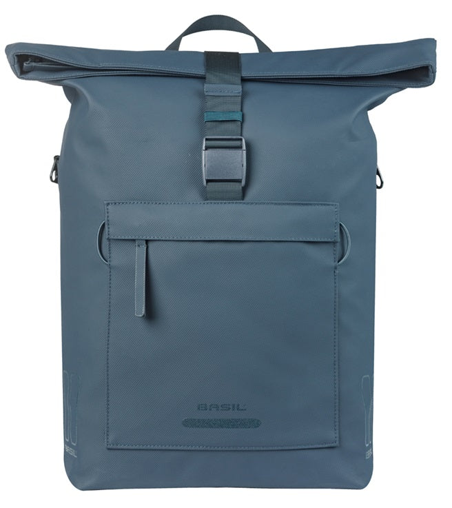 Basil fietsschoudertas brooklyn mik 17l 14 x 32 x 40 cm - blauw