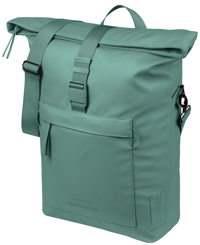 Basil fietsschoudertas brooklyn mik 17l 14 x 32 x 40 cm - groen