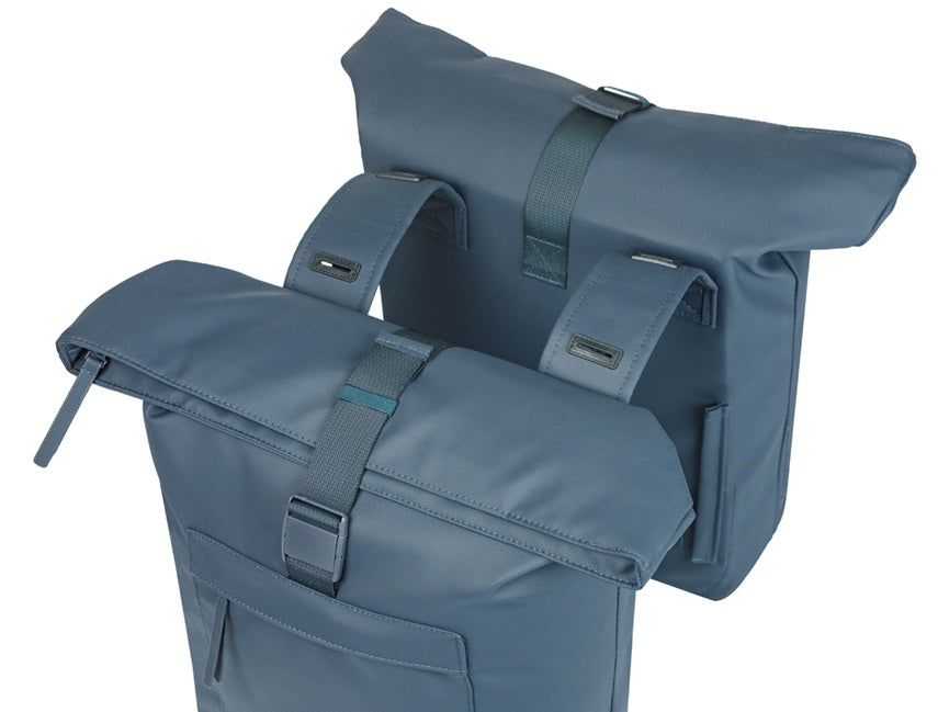 Basil tas brooklyn dubbel blauw | 41l