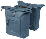 Basil dubbele fietstas brooklyn mik 41l 14 x 30 x 37 cm - blauw