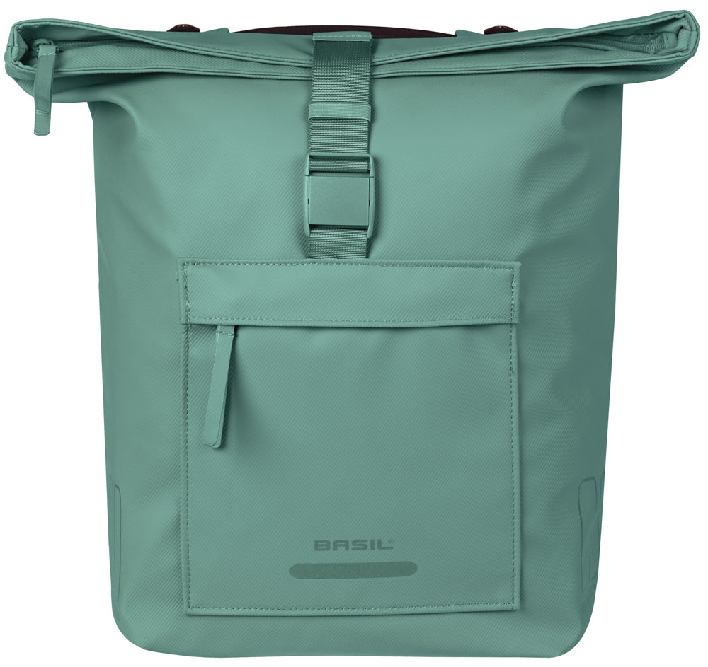 Basil dubbele fietstas brooklyn mik 41l 14 x 30 x 37 cm - groen