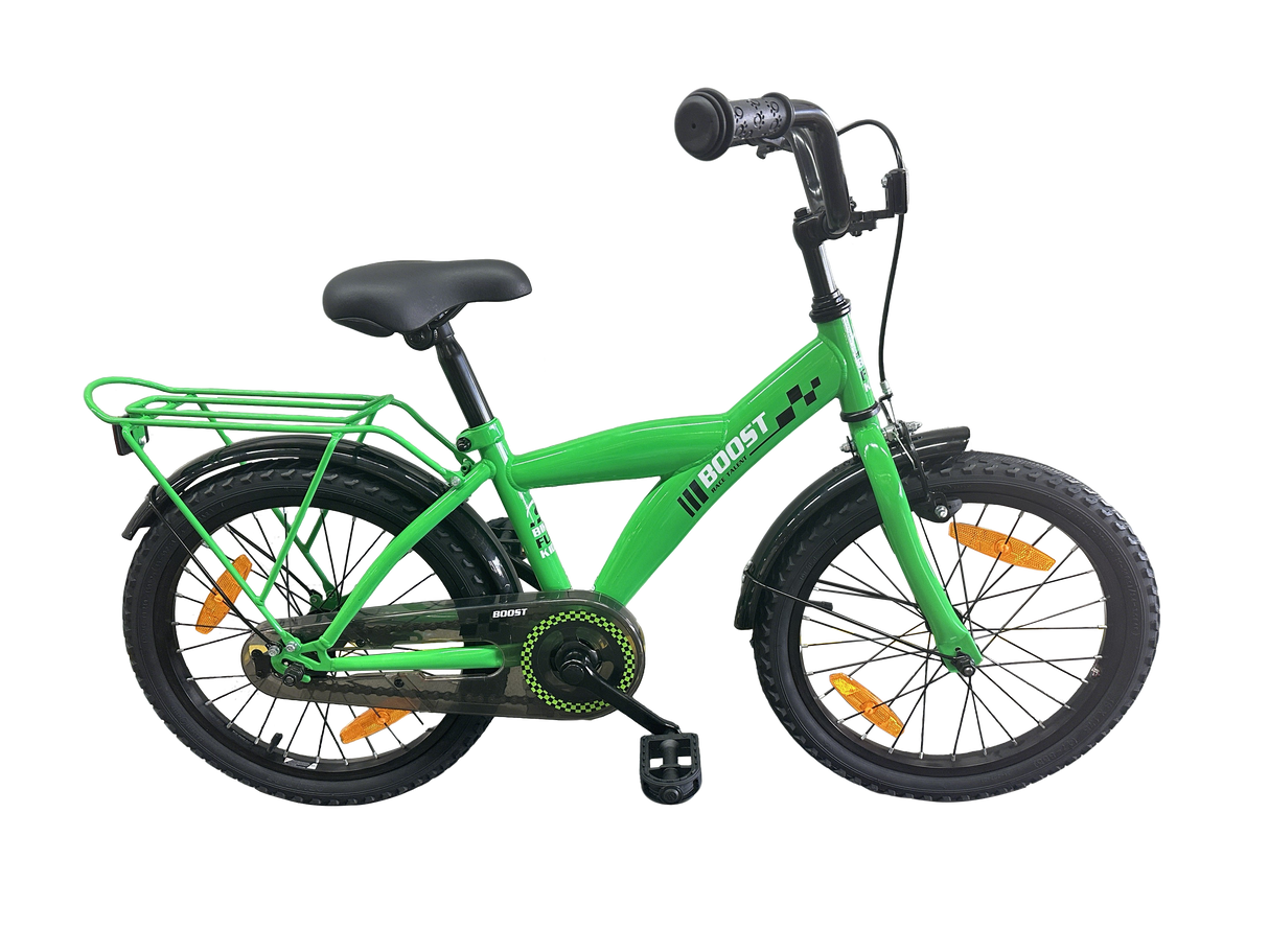 Bikefun kinderfiets boost 18 inch met remnaaf - groen