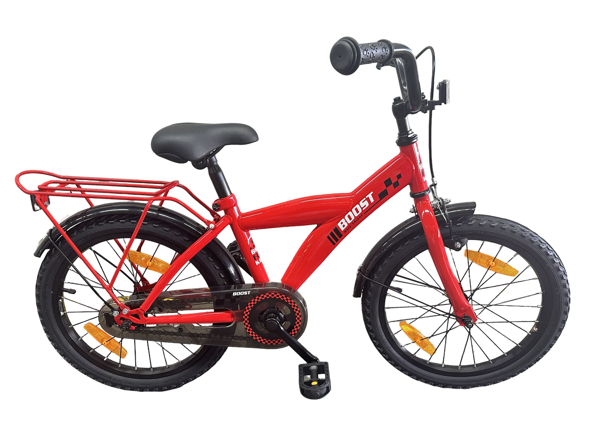 Bikefun kinderfiets boost 18 inch met remnaaf - rood