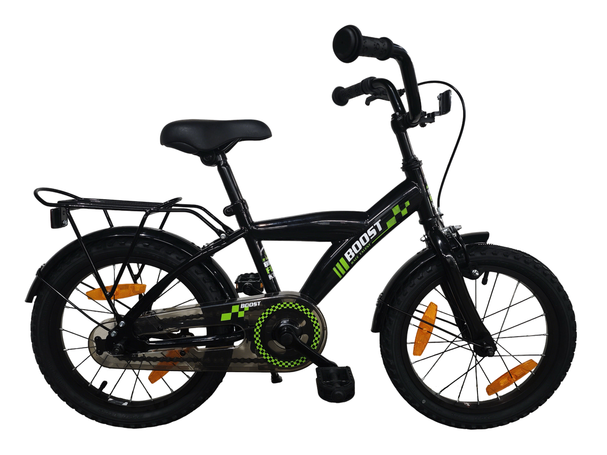 Bikefun kinderfiets boost 16 inch met remnaaf - zwart