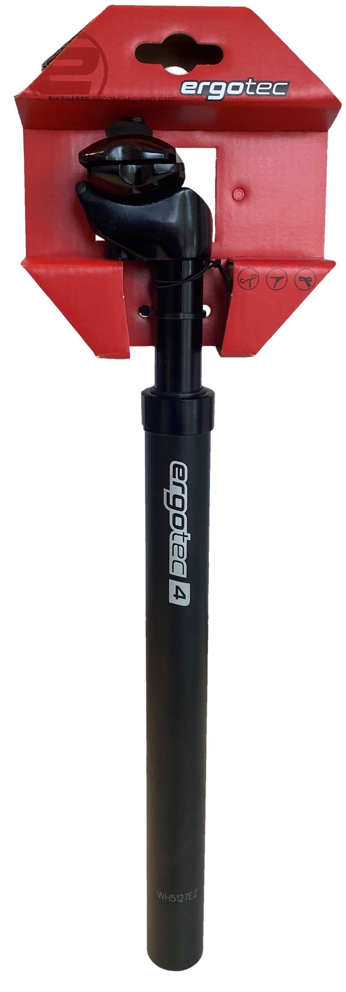 Ergotec zadelpen verend sp-4.0 ø27.2 350 mm - zwart