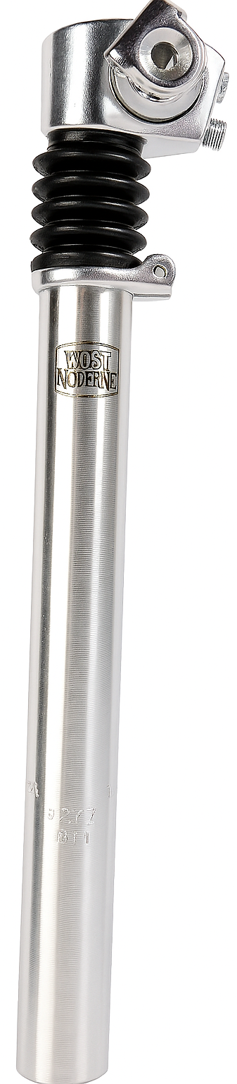 Postmoderne zadelpen verend atb zilver 27.2 35cm