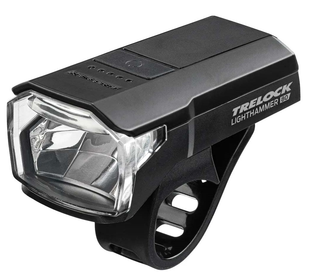 Trelock led koplamp lighthammer ls 480 bat.led fr.light ls 480 usb black
