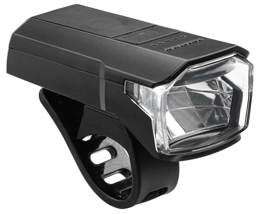 Trelock led koplamp lighthammer ls 480 bat.led fr.light ls 480 usb black