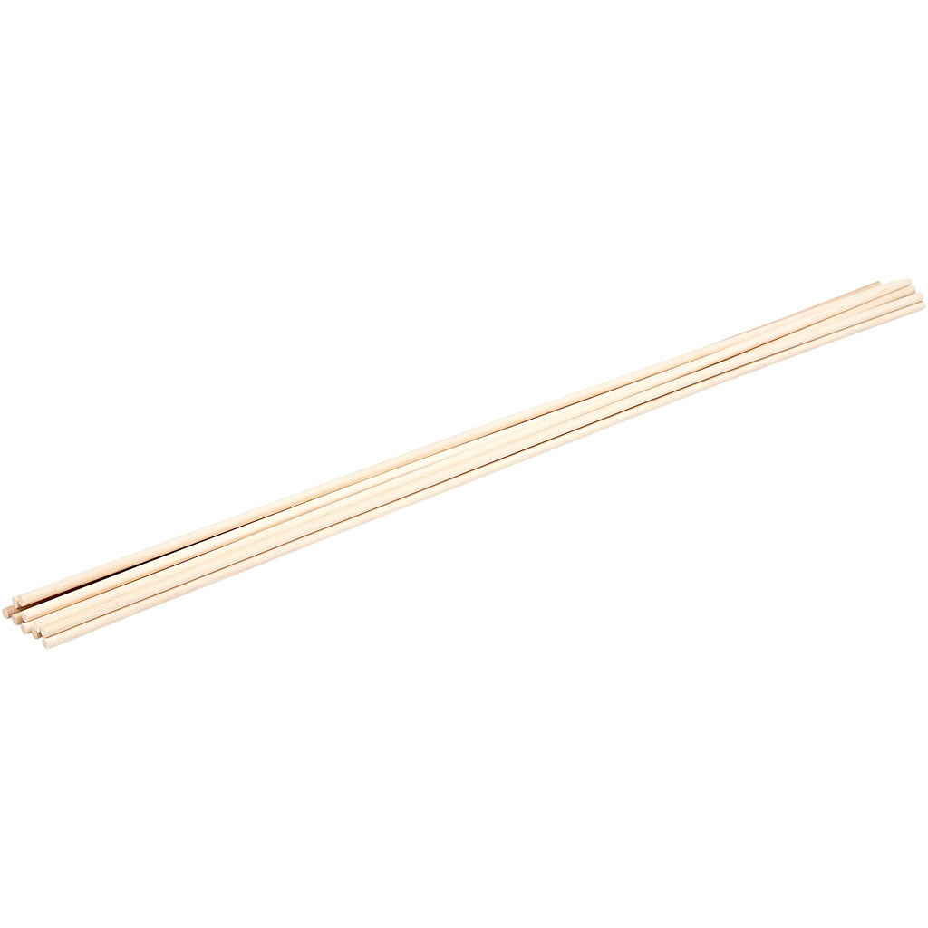 Creativ company bloemstokken, l: 60 cm, d 6 mm, 10 stuk 1 doos