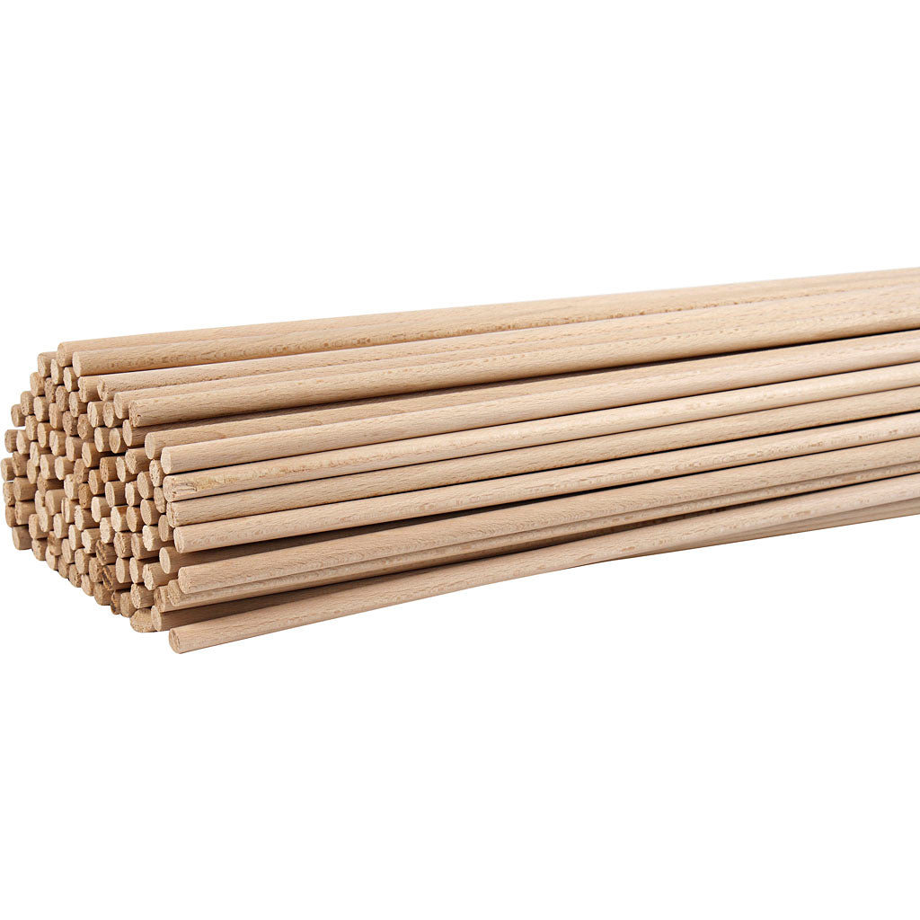 Creativ company bloemstokken, l: 60 cm, d 8 mm, 10 stuk 1 doos