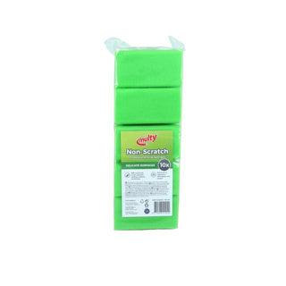 Multy greepsponsen groen wit 10 stuks