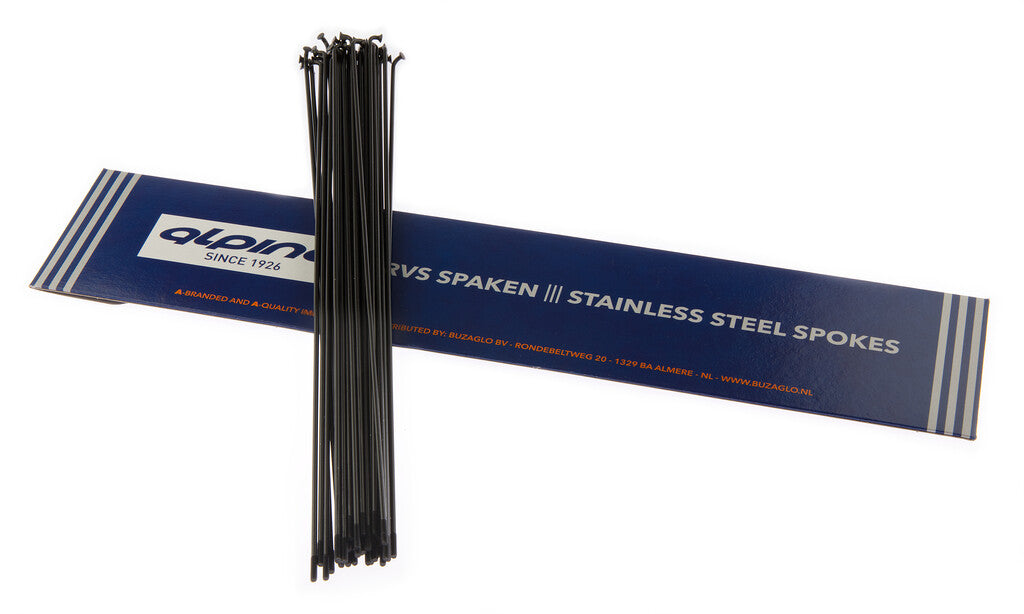 Alpina Spaken 14G (2,00mm) 282mm RVS Zwart (P36)