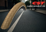 Cst buitenband zeppelin 26 x 1.75'' 47-559 - kaki met reflectie