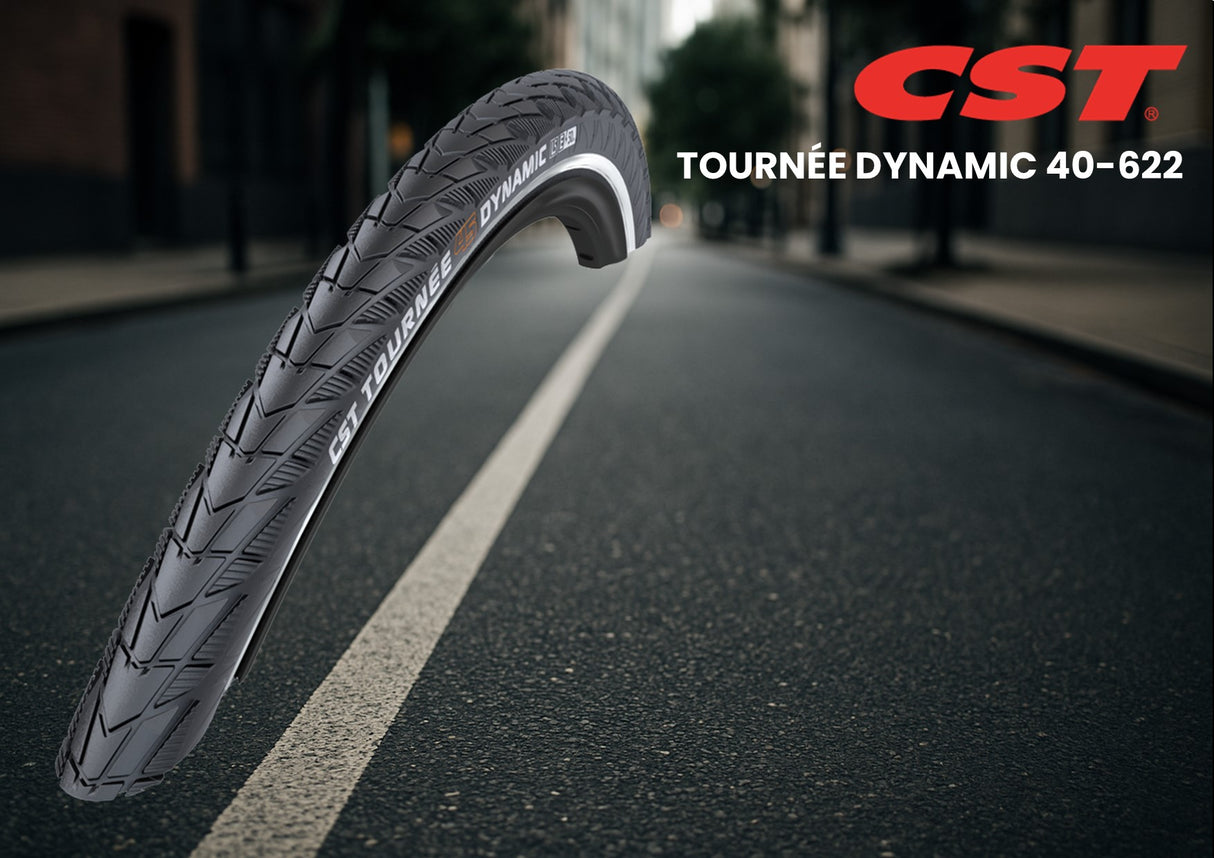 Cst buitenband tournée 45 dynamisch 28 x 1.50 40-622 mm - zwart met reflectie