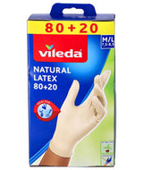 Vileda handschoen natural latex 80+20