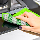 Clean home microvezel schuursponsjes 2 stuks 12x17 cm