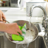 Clean home microvezel schuursponsjes 2 stuks 12x17 cm