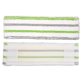 Clean home microvezel dweildoeken wit groen 2 stuks