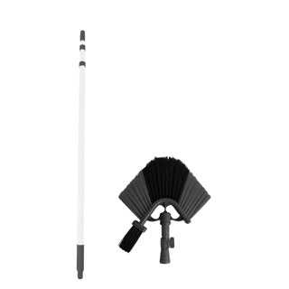 Clean home driehoekige bezem met telescopische steel