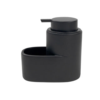 Zeeppomp met zeepbakje zwart 12,7 x 13,3 x 7,8 cm