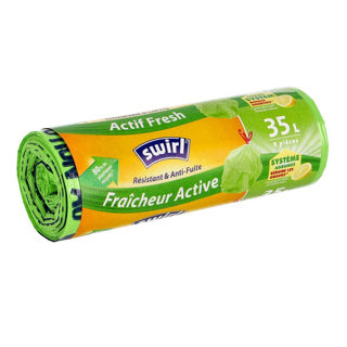 Swirl scheurvast lekvrij actiffresh 35l 9 stuks
