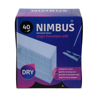 Nimbus magic vloerdoekjes navulling 40 stuks 28x22 cm