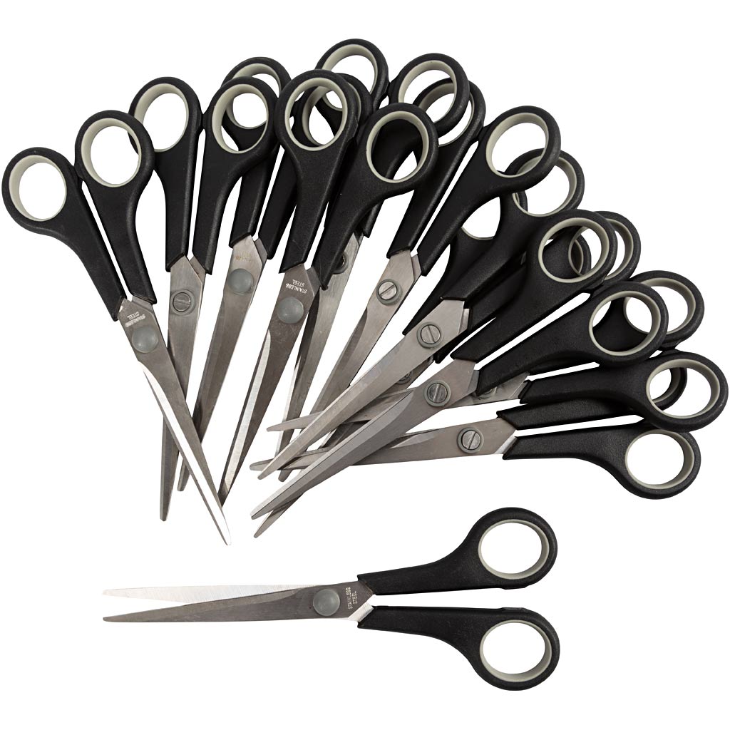 Creativ company kinderschaar, l: 17 cm, rechts-linkshandig, 12 stuk 1 doos