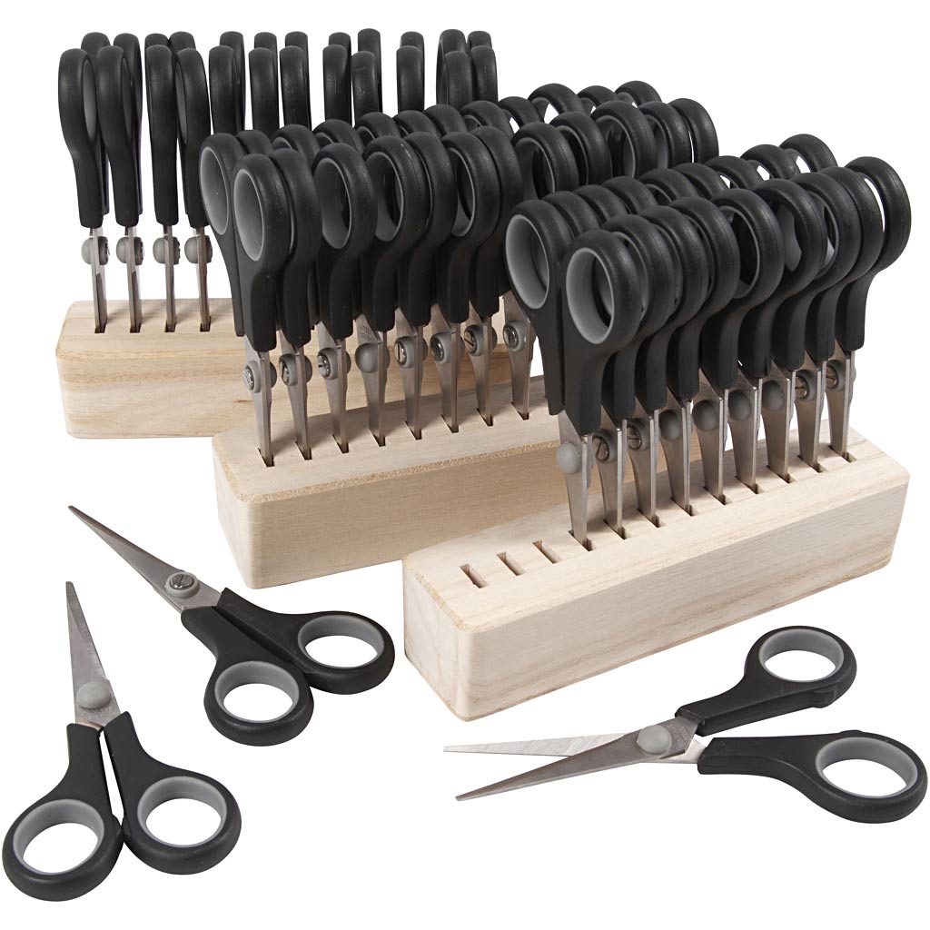 Creativ company kinderschaar, l: 14 cm, rechts- linkshandig, zwart, 1 set