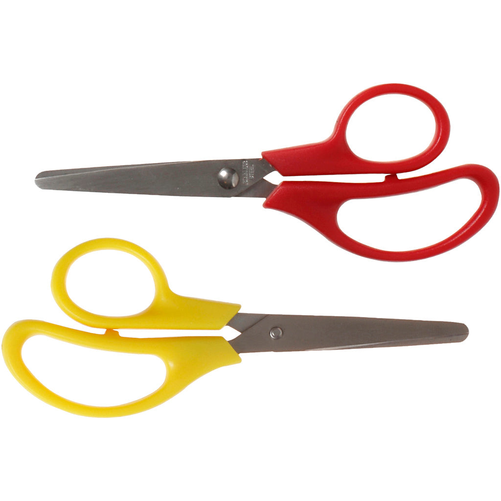 Creativ company kinderscharen, l: 12,5 cm, rond, rechts- linkshandig, 12 stuk 1 doos