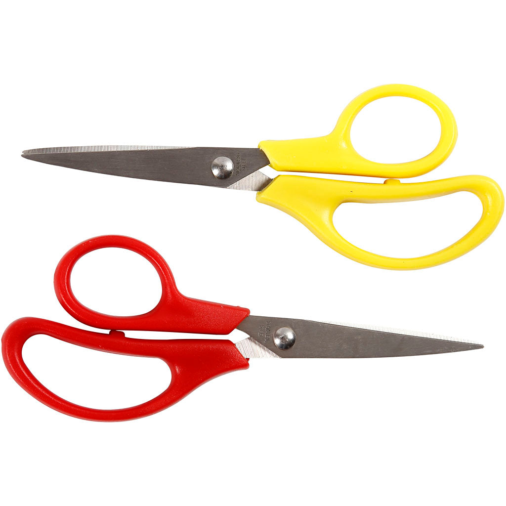 Creativ company kinderscharen, l: 12,5 cm, puntig, rechts- linkshandig, 12 stuk 1 doos