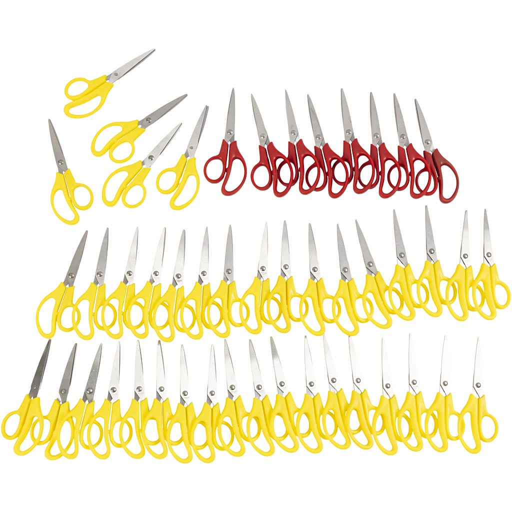 Creativ company kinderscharen, l: 12,5 cm, puntig, rechts- linkshandig, 48 stuk 1 doos