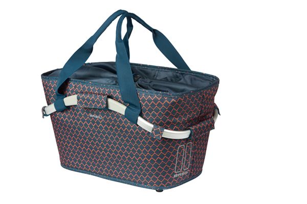 Basil fietsmand flair carry all achtermand met mik bevestiging 38 x 21 x 27 cm - navy blue