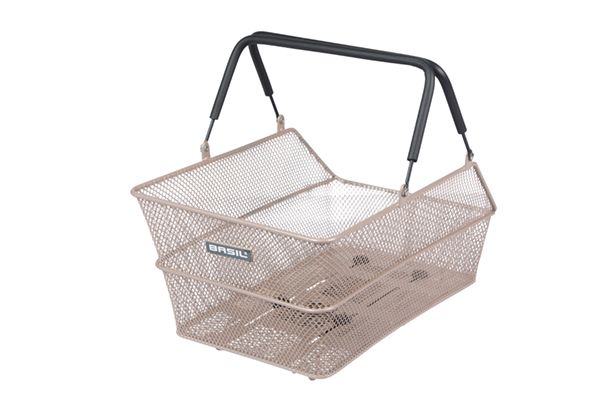 Basil fietsmand cento mik 39 x 24 x 13 cm - nude metallic