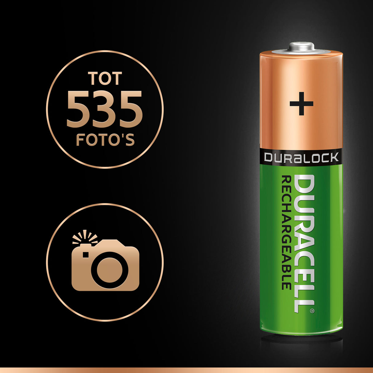 Battery Sales Europe Aa batterij oplaadbaar 4 kaart 2500mah