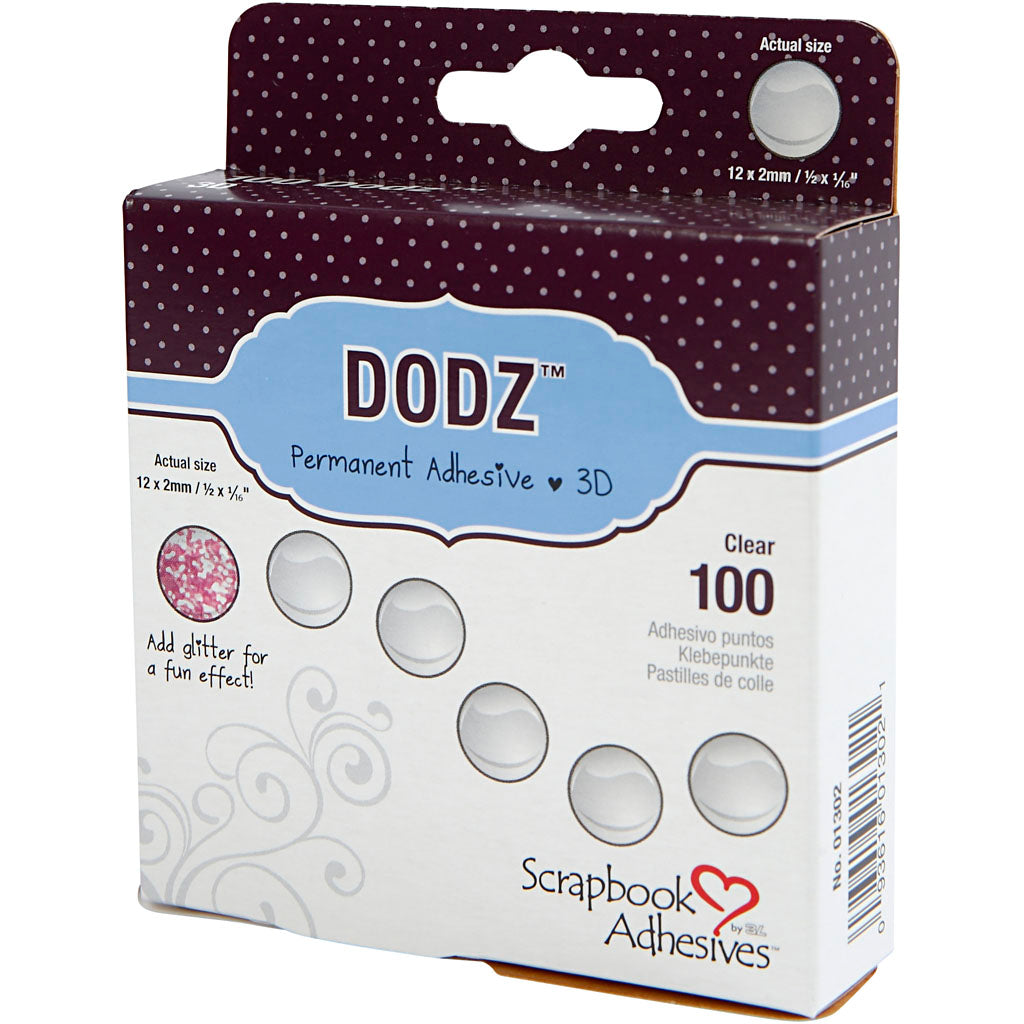 Dodz zelfklevende dots, d 12 mm, dikte 2 mm, 100 stuk 1 doos