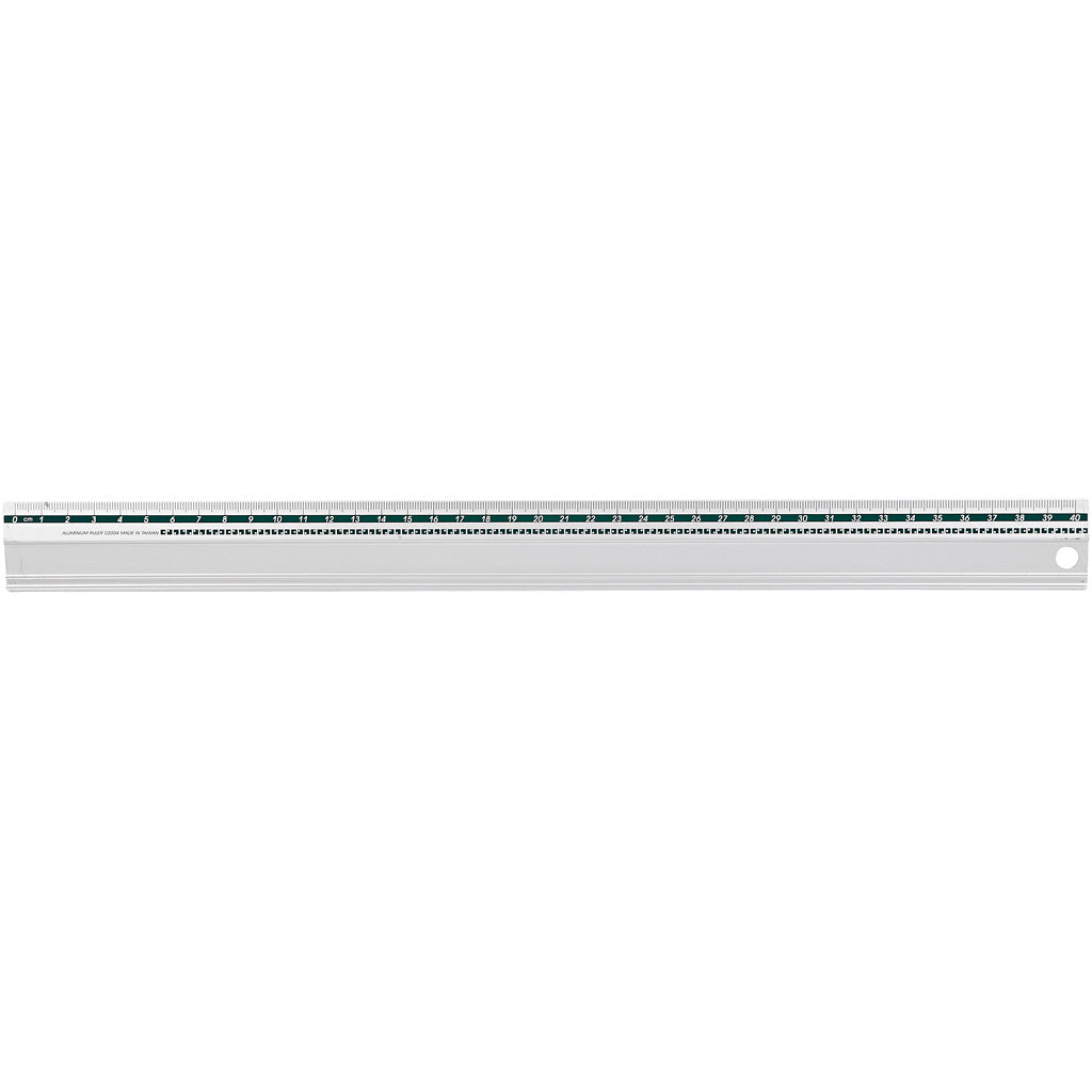 Creativ company metalen snijliniaal, l: 40 cm, 1 stuk