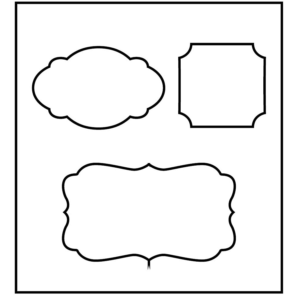 Creativ company snijmal, label, afm 14x15,25 cm, dikte 15 mm, 1 stuk