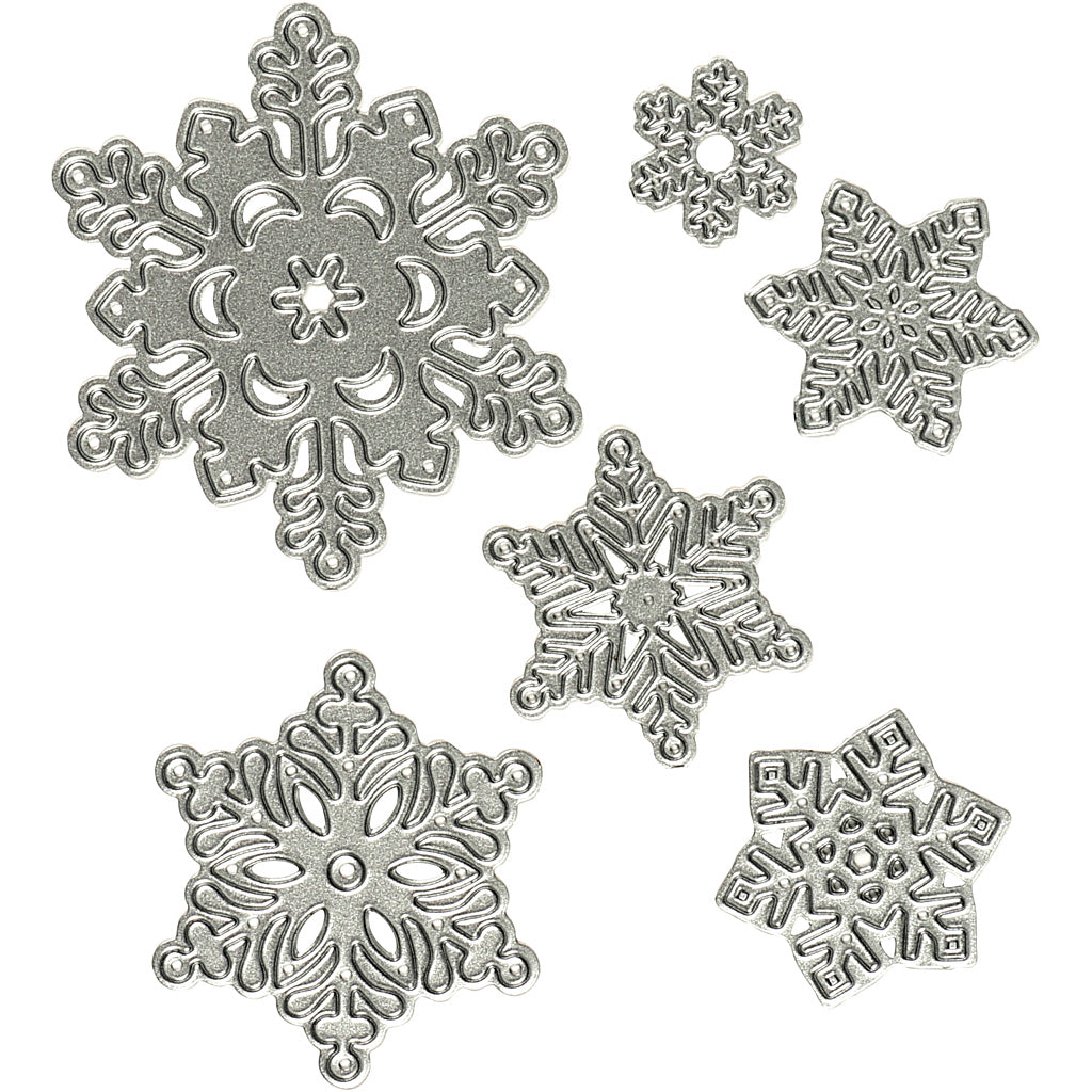 Creativ company snijmal, sneeuwvlokken, d 2-6 cm, 1 stuk